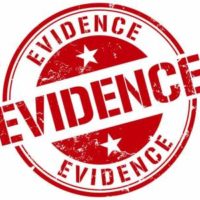 Evidence sticker