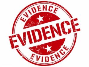 Evidence sticker