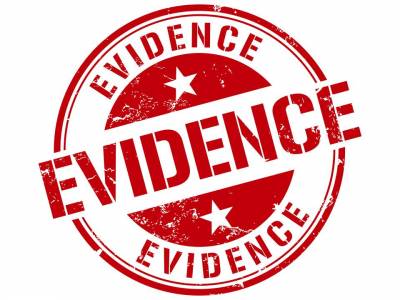 Evidence sticker