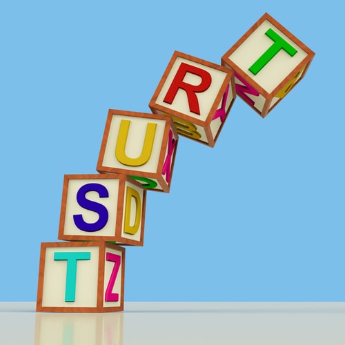 Image of trust collapsing