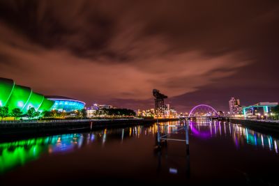 Glasgow Waterfront at Night