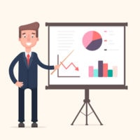 Doctor delivering a presentation