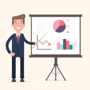 Doctor delivering a presentation
