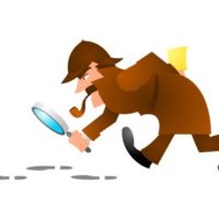 Sherlock homes investigating