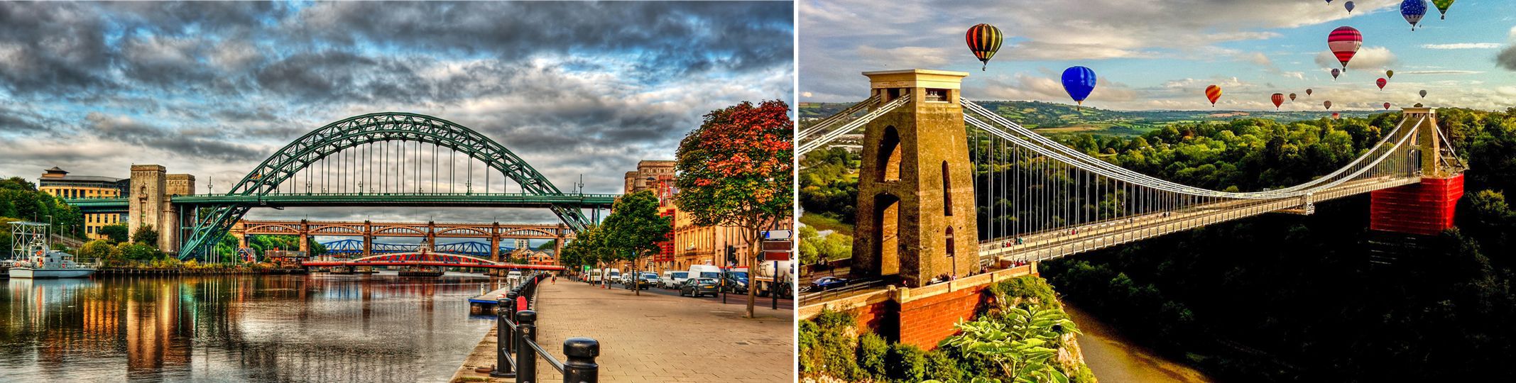 Bridges of Newcastle and Bristol