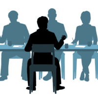 Facing the interview panel