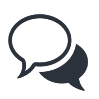 Empty speech bubbles