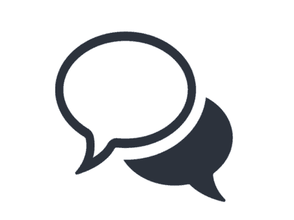 Empty speech bubbles