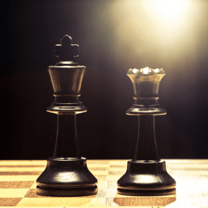 King & Queen chess pieces