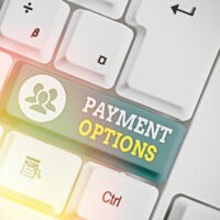 Keyboard with payment options button