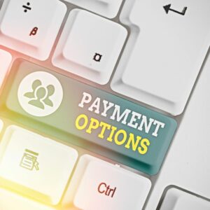 Keyboard with payment options button