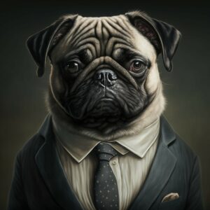 Pablo the unhappy pug