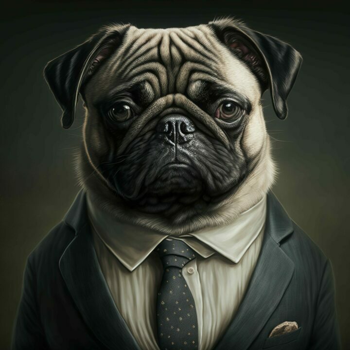 Pablo the unhappy pug