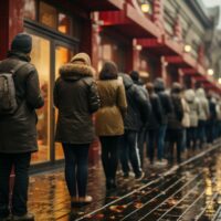 Long queue waiting