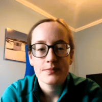 Junior doctor speaking to camera