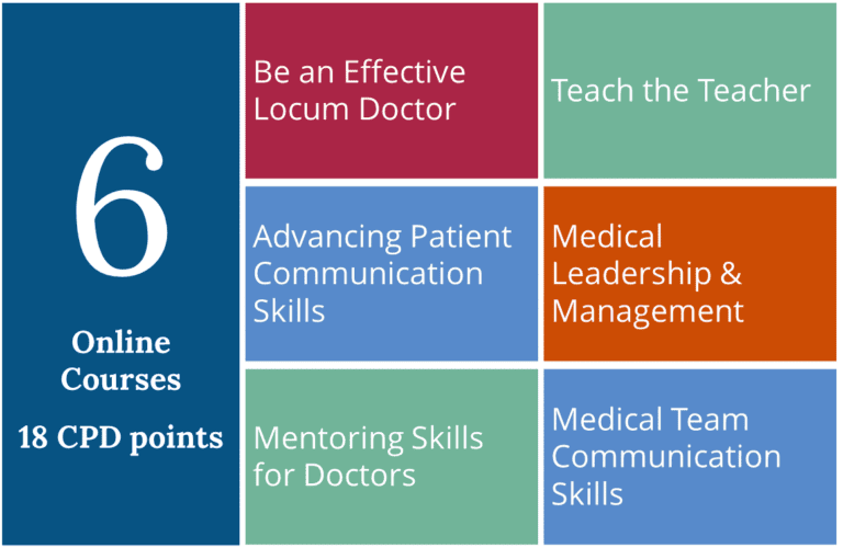 List of courses in The Complete Locum Doctor Online Pack