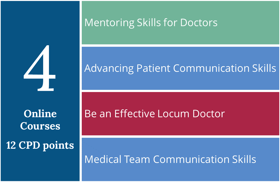 List of courses in The Essential Locum Development Online Pack