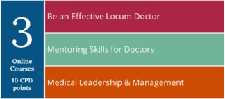 List of courses in The Leading Locum Doctor Online Course Pack