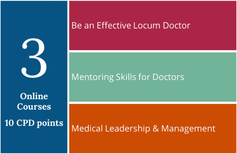 List of courses in The Leading Locum Doctor Online Course Pack