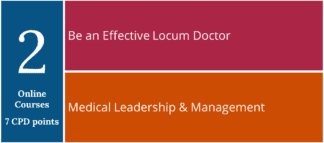 List of courses in The Locum Doctor & Leader Online Pack