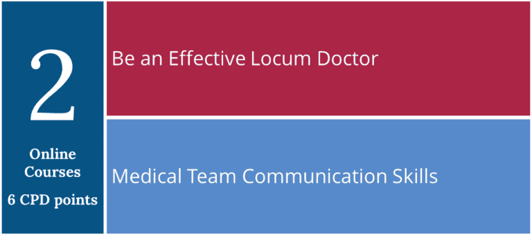 List of courses in The Locum & Teams Online Course Pack