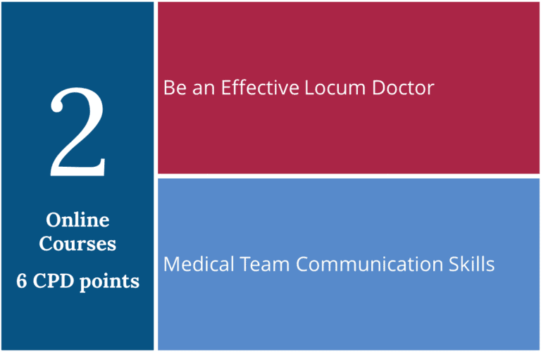 List of courses in The Locum & Teams Online Course Pack